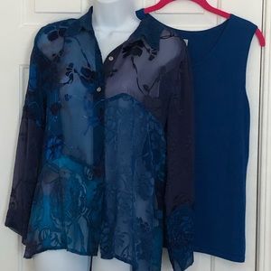Chico’s Blouse and coordinating tank